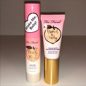 NWOT TooFaced peaches&Cream setting spray & primer